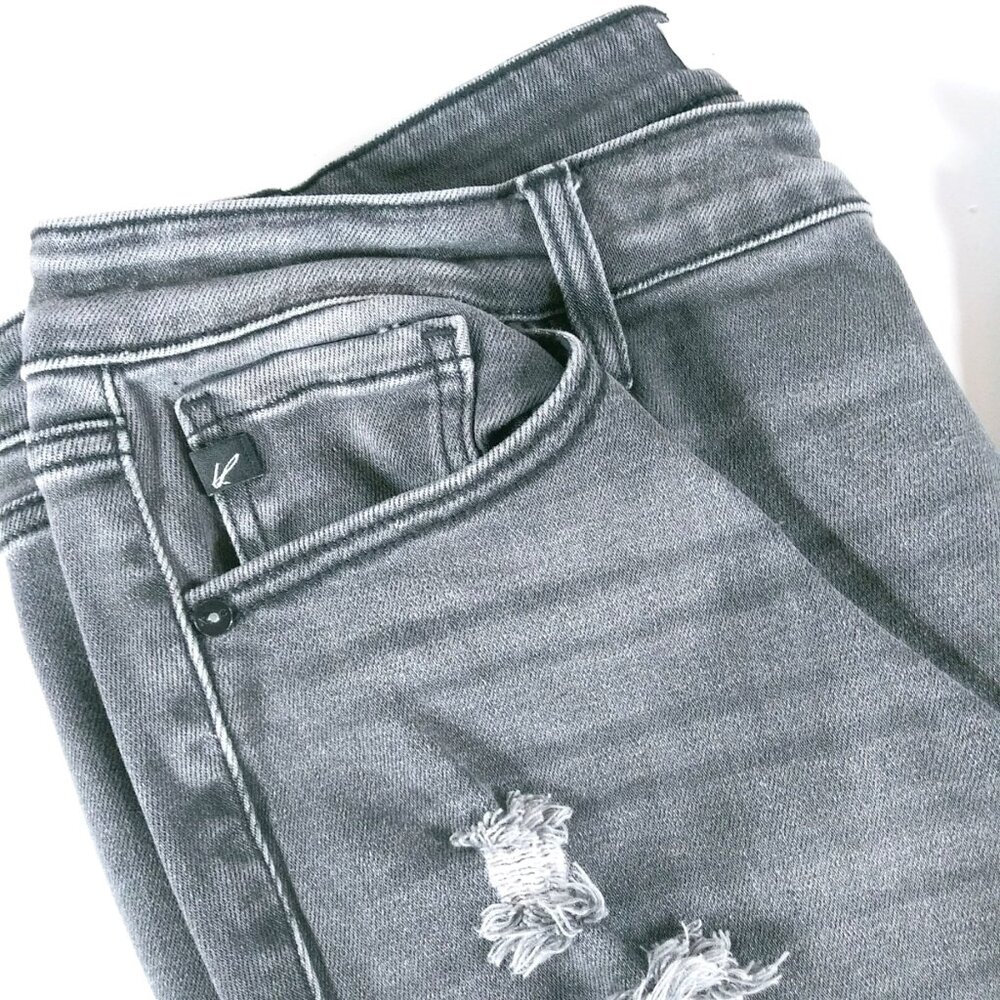 KanCan Black Wash Skinny Denim Jeans  Distressed 15/31 - Picture 7 of 12